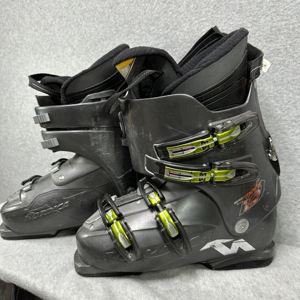 Nordica Easy Move 10 Ski Boots 315 mm HP Slide In Mens Size 10 Gray Green